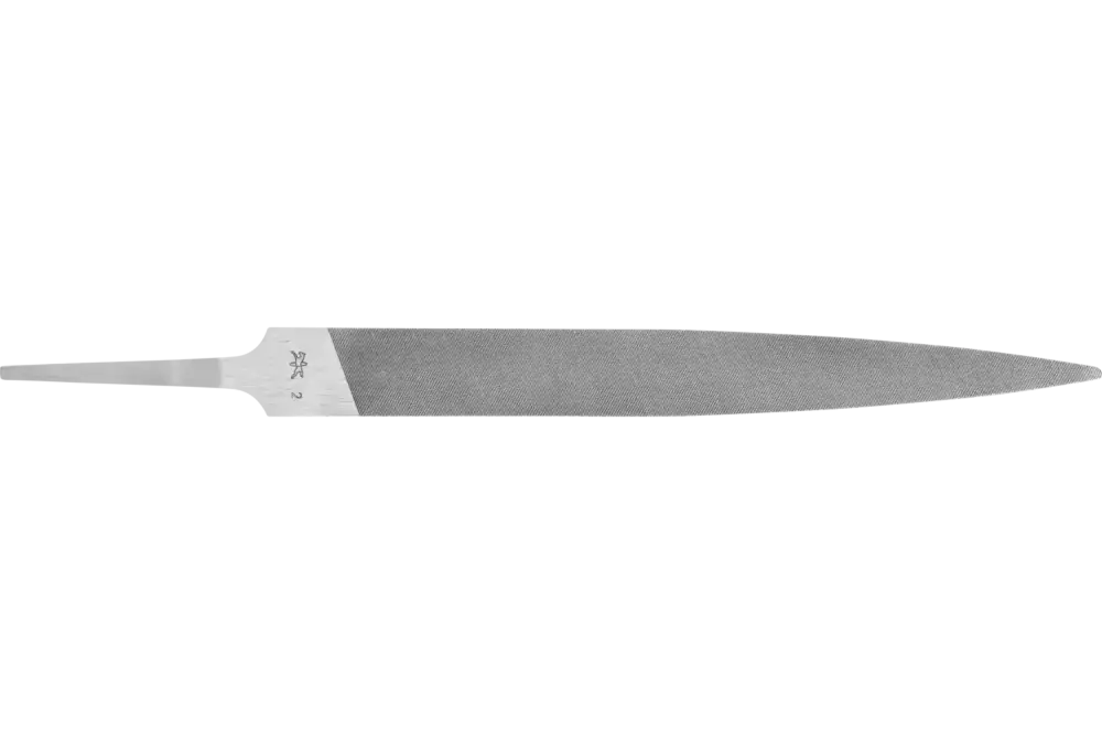 Precyzyjny pilnik z chwytem płasko-zbieżny wąski 150 mm nacięcie szwajcarskie 2, średnio drobny 1