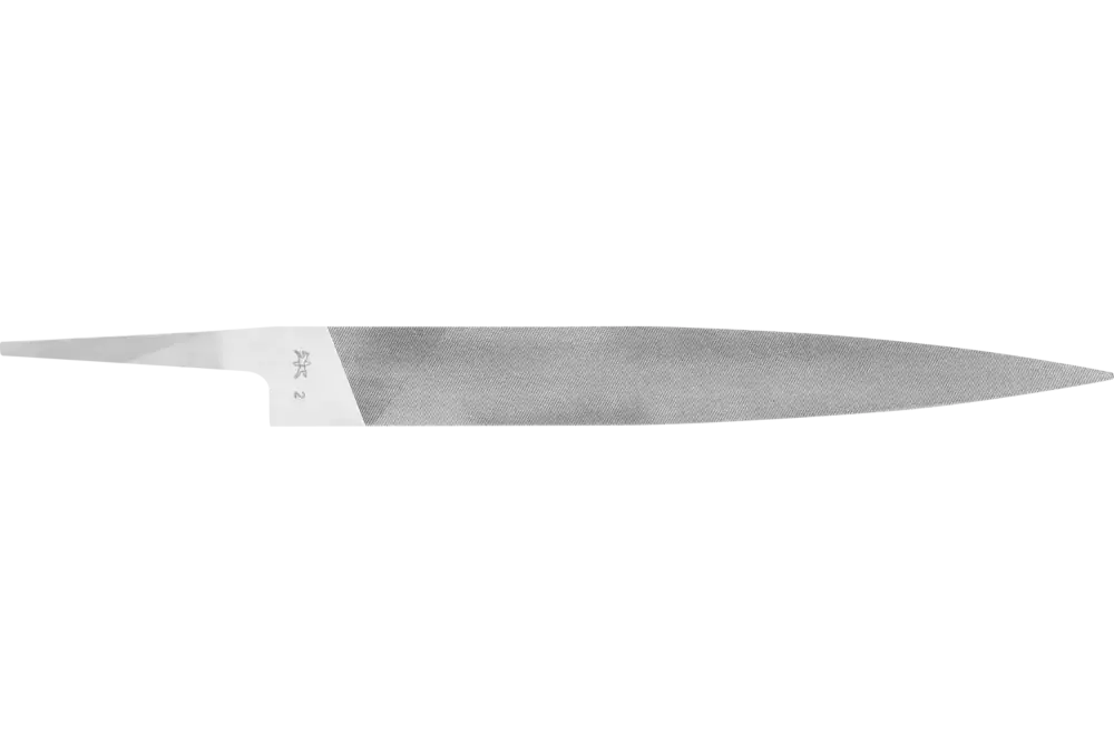 Precyzyjny pilnik z chwytem nożowy 150 mm nacięcie szwajcarskie 2, średnio drobny 1