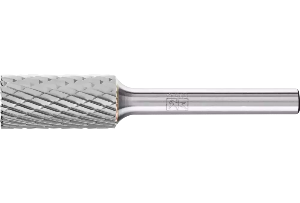 Trzpień frezarski HM, kształt walcowy ZYAS z uzębieniem czołowym Ø 12 x 25 mm trzpień Ø 6 mm Z3P uniwersalny 1