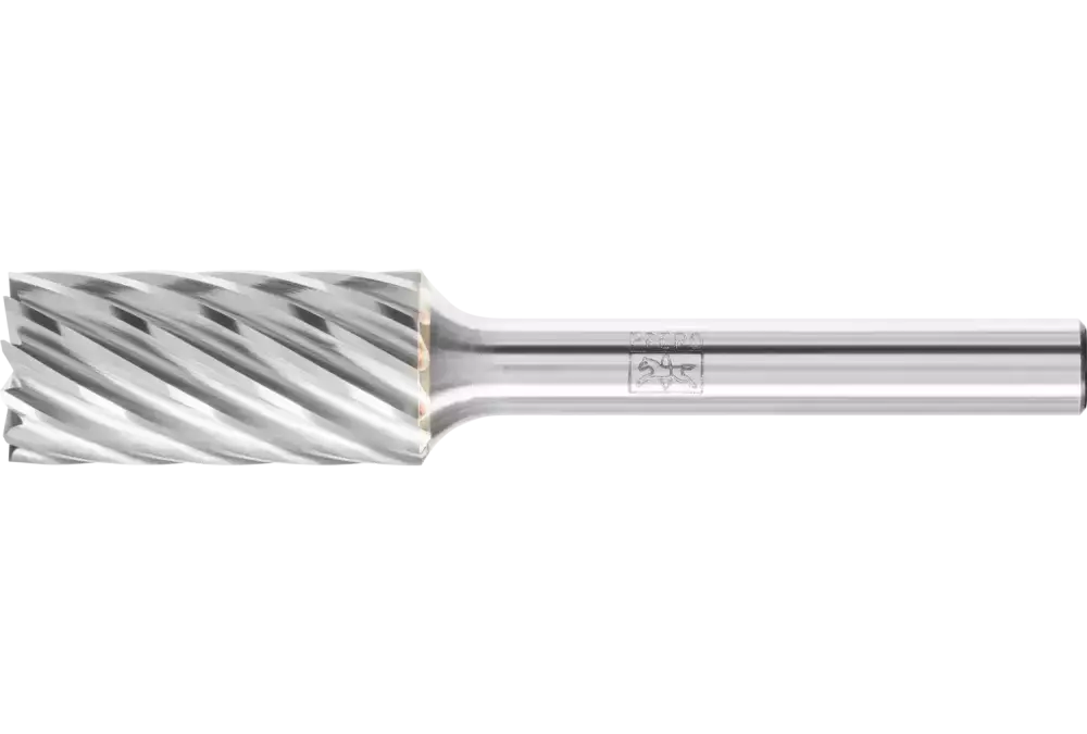 Wysokowydajny trzpień frezarski ze stopów twardych INOX kształt walcowy ZYAS z uzębieniem czołowym Ø 12x25 mm trzonek Ø6 mm 1
