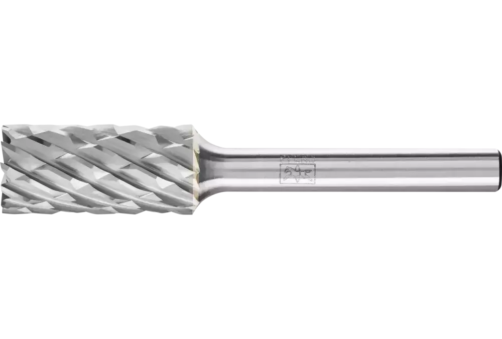 Wysokowydajny trzpień frezarski ze stopów twardych STEEL kształt walcowy ZYAS z uzębieniem czołowym Ø 12 x 25 mm trzonek Ø 6 mm 1