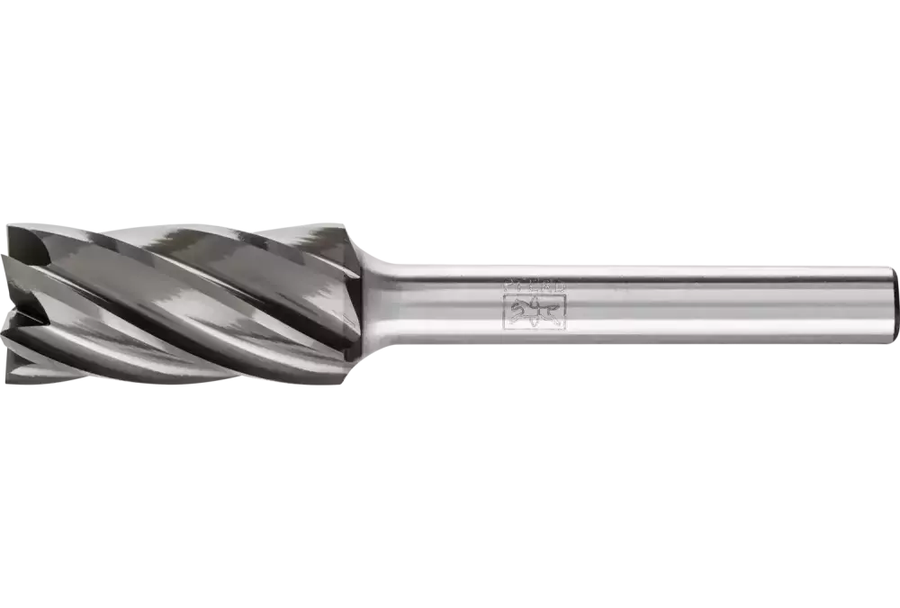 Wysokowydajny trzpień frezarski HM ALU walcowy ZYAS z uzębieniem czołowym Ø 12x25 mm trzpień Ø 6mm do aluminium / metau 1