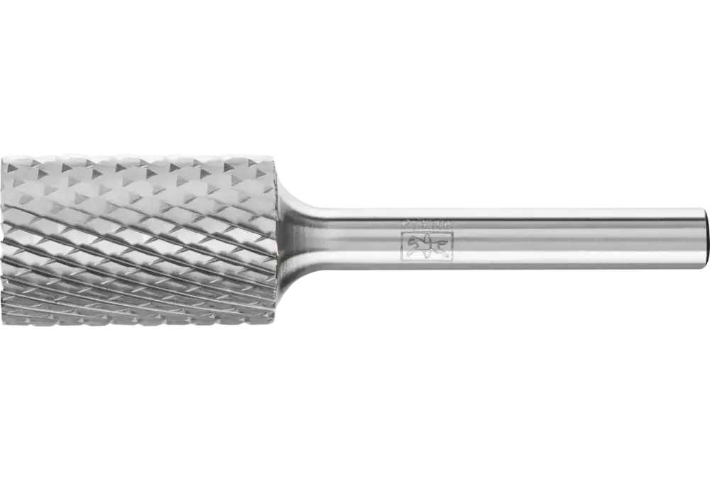 Trzpień frezarski HM, kształt walcowy ZYAS z uzębieniem czołowym Ø 16 x 25 mm trzpień Ø 6 mm Z4 uniwersalny 1