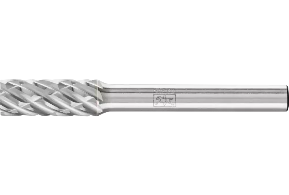 Wysokowydajny trzpień frezarski ze stopów twardych STEEL walcowy ZYA Ø 08 × 20 mm trzpień Ø 6 mm do stali 1