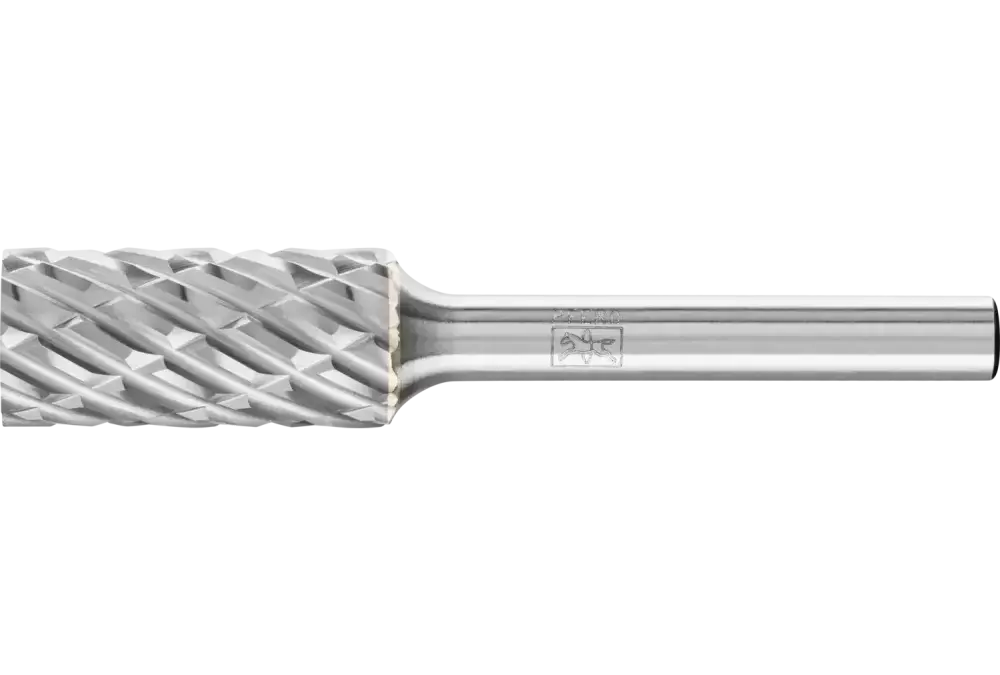 Wysokowydajny trzpień frezarski ze stopów twardych STEEL walcowy ZYA Ø 12 × 25 mm trzpień Ø 6 mm do stali 1