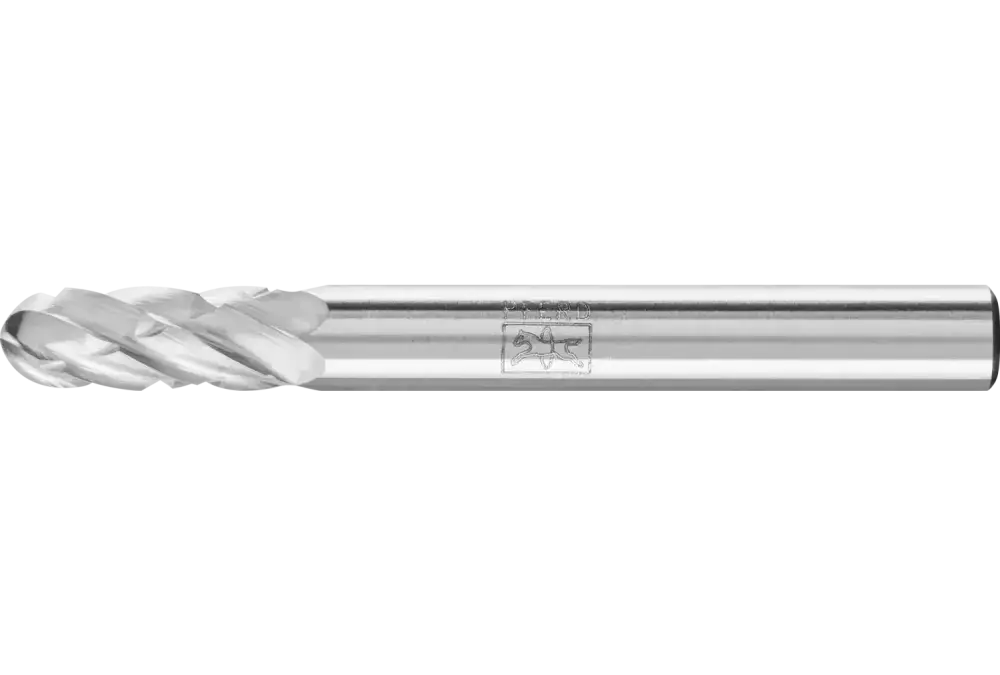 Wysokowydajny trzpień frezarski ze stopów twardych NON-FERROUS kulisto-walcowy WRC Ø 06 × 16 mm trzpień Ø 6 mm do metalu 1