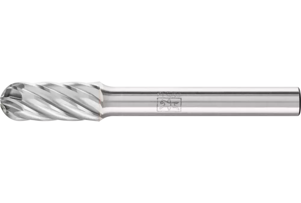 Wysokowydajny trzpień frezarski ze stopów twardych INOX kształt kulisto-walcowy WRC Ø 08 × 20 mm trzpień Ø 6 mm 1