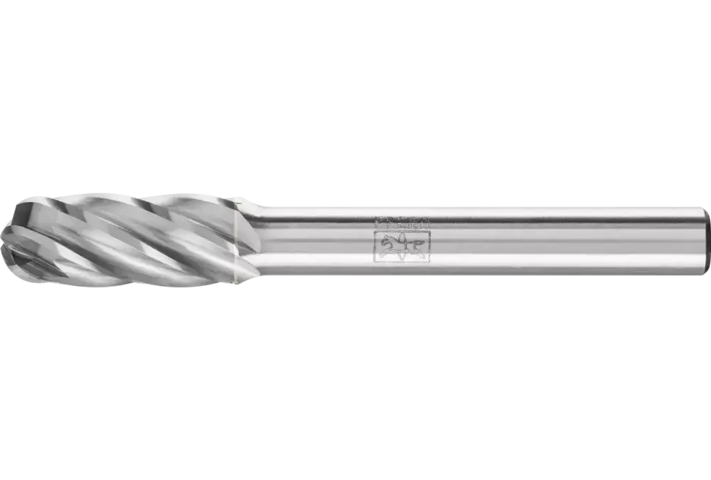 Wysokowydajny trzpień frezarski ze stopów twardych ALU kulisto-walcowy WRC Ø 08 x 20 mm, trzonek Ø 6 mm do aluminium / metalu 1