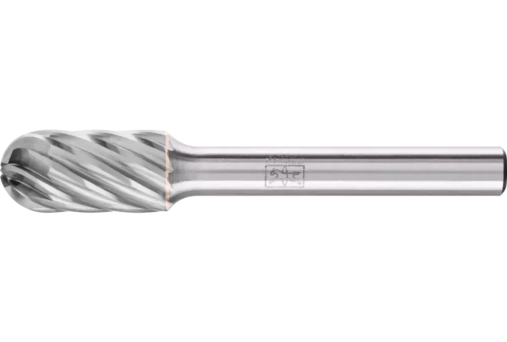 Wysokowydajny trzpień frezarski ze stopów twardych INOX kształt kulisto-walcowy WRC Ø 10 × 20 mm trzpień Ø 6 mm 1