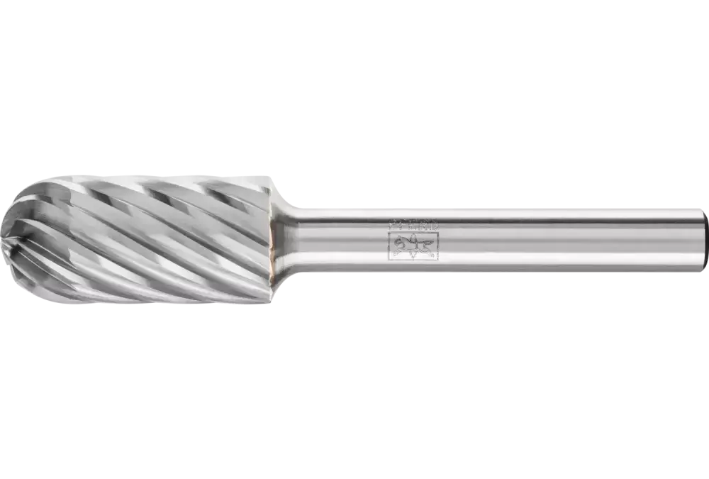Wysokowydajny trzpień frezarski ze stopów twardych INOX kształt kulisto-walcowy WRC Ø 12 × 25 mm trzpień Ø 6 mm 1