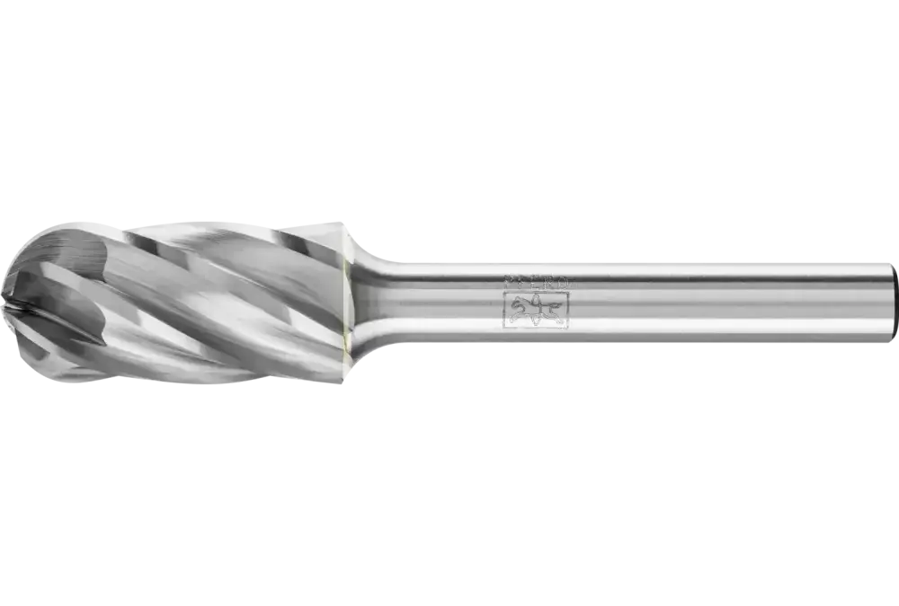 Wysokowydajny trzpień frezarski ze stopów twardych ALU kulisto-walcowy WRC Ø 12 x 25 mm, trzonek Ø 6 mm do aluminium / metalu 1