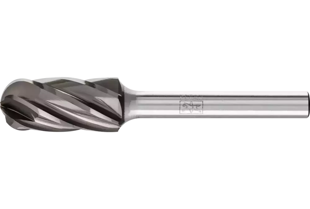 Wysokowydajny trzpień frezarski ze stopów twardych ALU kulisto-walcowy WRC Ø 12x25mm trzonek Ø 6 mm do aluminium/metalu 1