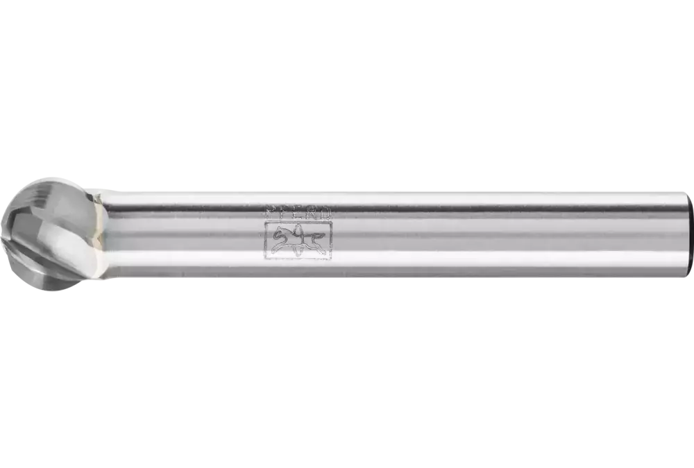Wysokowydajny trzpień frezarski ze stopów twardych ALU kulisty KUD Ø 08 x 07 mm, trzonek Ø 6 mm, do aluminium / metalu 1