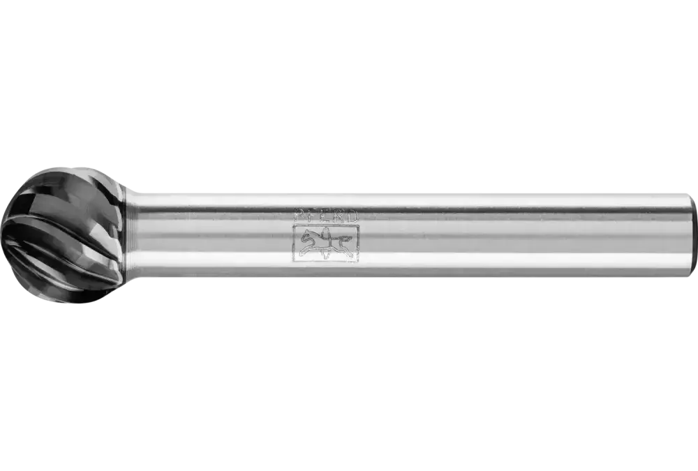 Wysokowydajny trzpień frezarski ze stopów twardych INOX kulisty KUD Ø 10 × 09 mm trzpień Ø 6 mm HICOAT do stali nierdzewnej 1