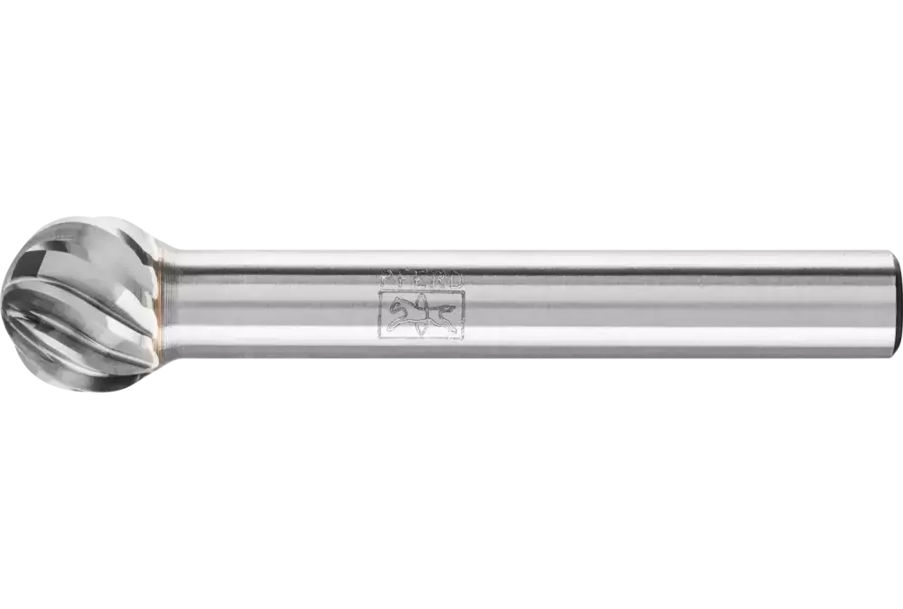 Wysokowydajny trzpień frezarski ze stopów twardych INOX kulisty KUD Ø 10 × 09 mm trzpień Ø 6 mm do stali nierdzewnej 1
