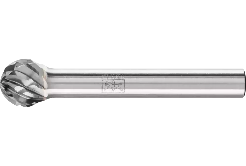 Wysokowydajny trzpień frezarski ze stopów twardych STEEL kulisty KUD Ø 10 × 09 mm trzpień Ø 6 mm do stali 1