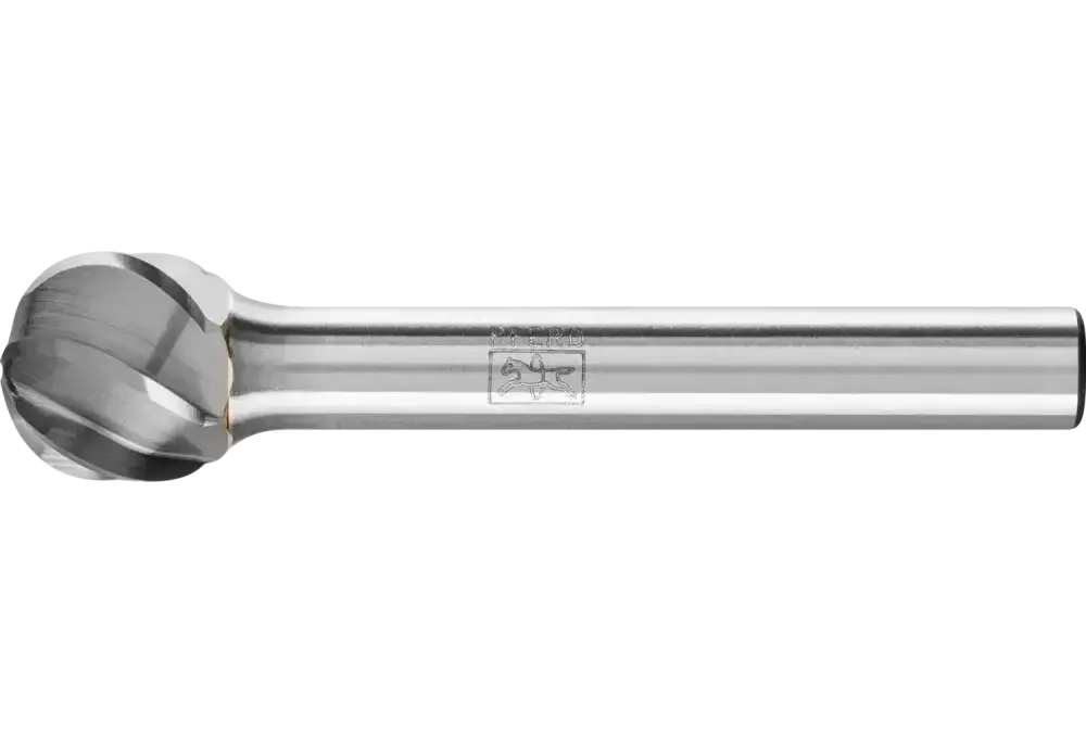 Wysokowydajny trzpień frezarski ze stopów twardych ALU kulisty KUD Ø 12 x 10 mm, trzonek Ø 6 mm do aluminium / metalu 1