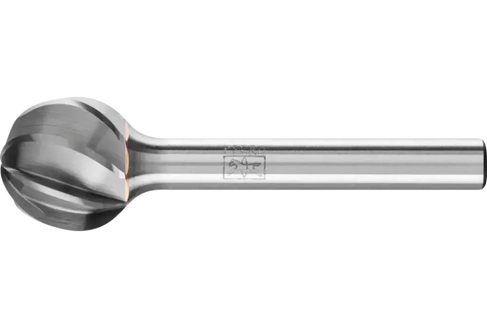 Wysokowydajny trzpień frezarski ze stopów twardych ALU kulisty KUD Ø 16 x 14 mm, trzonek Ø 6 mm do aluminium / metalu 1