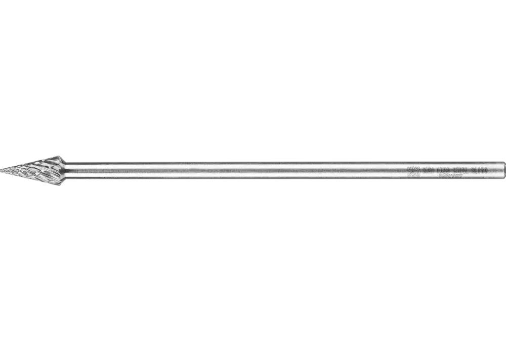 Wysokowydajny trzpień frezarski ze stopów twardych STEEL kształt ostrostożkowy SKM Ø 10 × 20 mm trzpień Ø 6 × 150 mm do stali 1