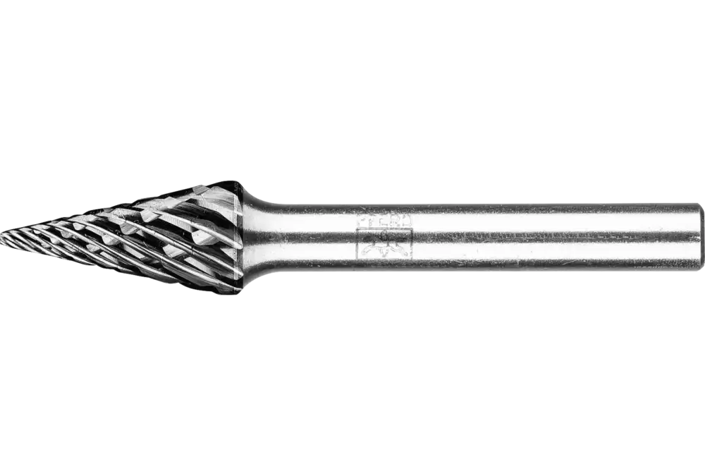 Wysokowydajny trzpień frezarski ze stopów twardych STEEL kształt ostrostożkowy SKM Ø 10 × 20 mm trzpień Ø 6 mm HICOAT do stali 1