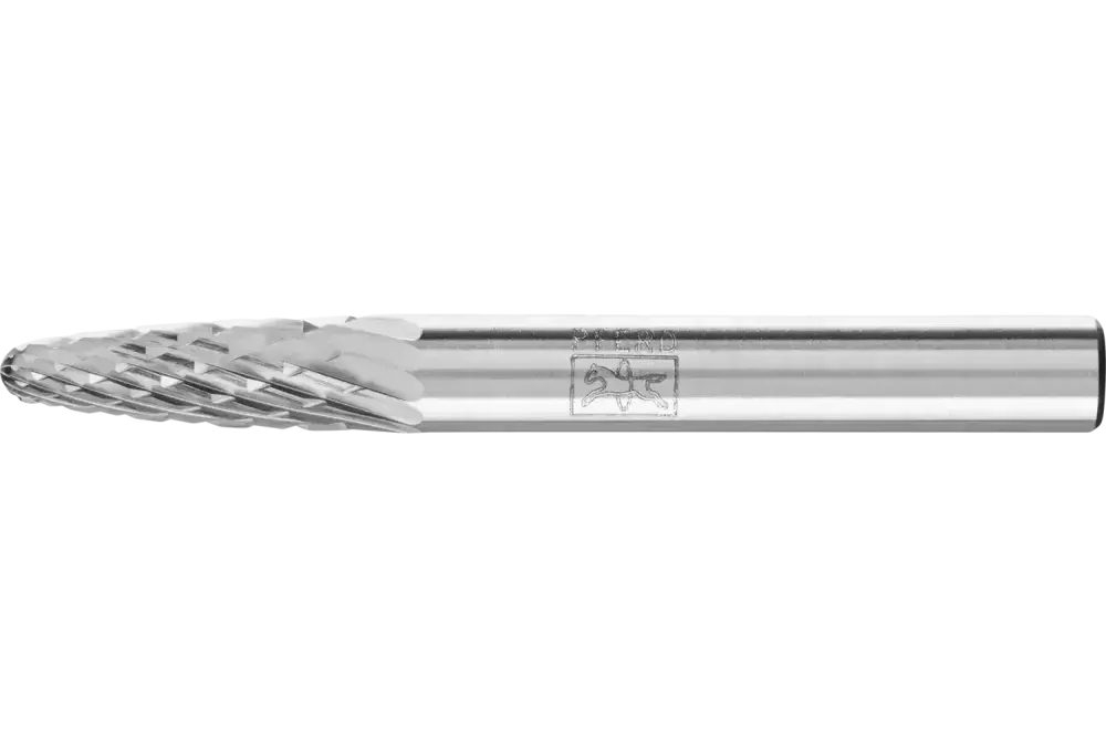 Trzpień frezarski ze stopów twardych kształt drzewa RBF Ø 06 × 18 mm trzpień Ø 6 mm Z4 uniwersalne średnio drobne 1
