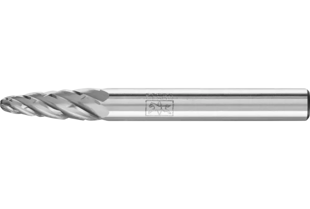 Wysokowydajny trzpień frezarski ze stopów twardych CAST kształt drzewa RBF Ø 06 × 18 mm trzpień Ø 6 mm do żeliwa 1