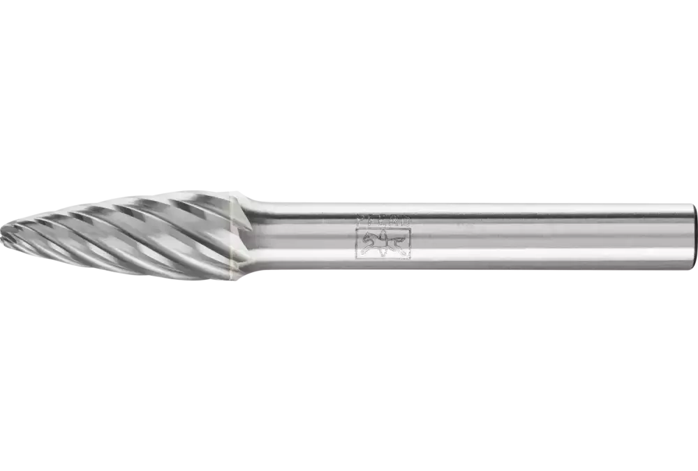 Wysokowydajny trzpień frezarski ze stopów twardych INOX kształt drzewa RBF Ø 08 × 20 mm trzpień Ø 6 mm do stali nierdzewnej 1