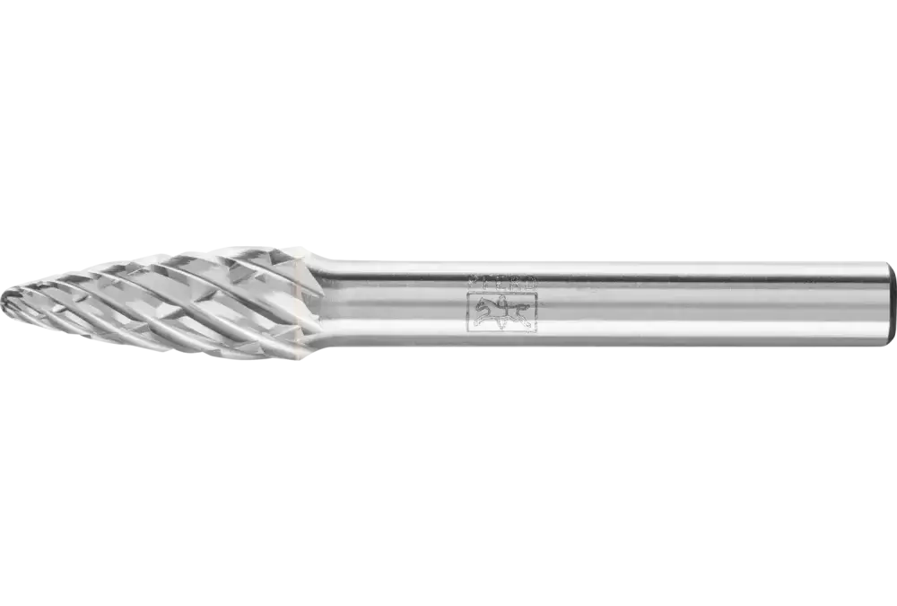 Wysokowydajny trzpień frezarski ze stopów twardych STEEL kształt drzewa RBF Ø 08 × 20 mm trzpień Ø 6 mm do stali 1