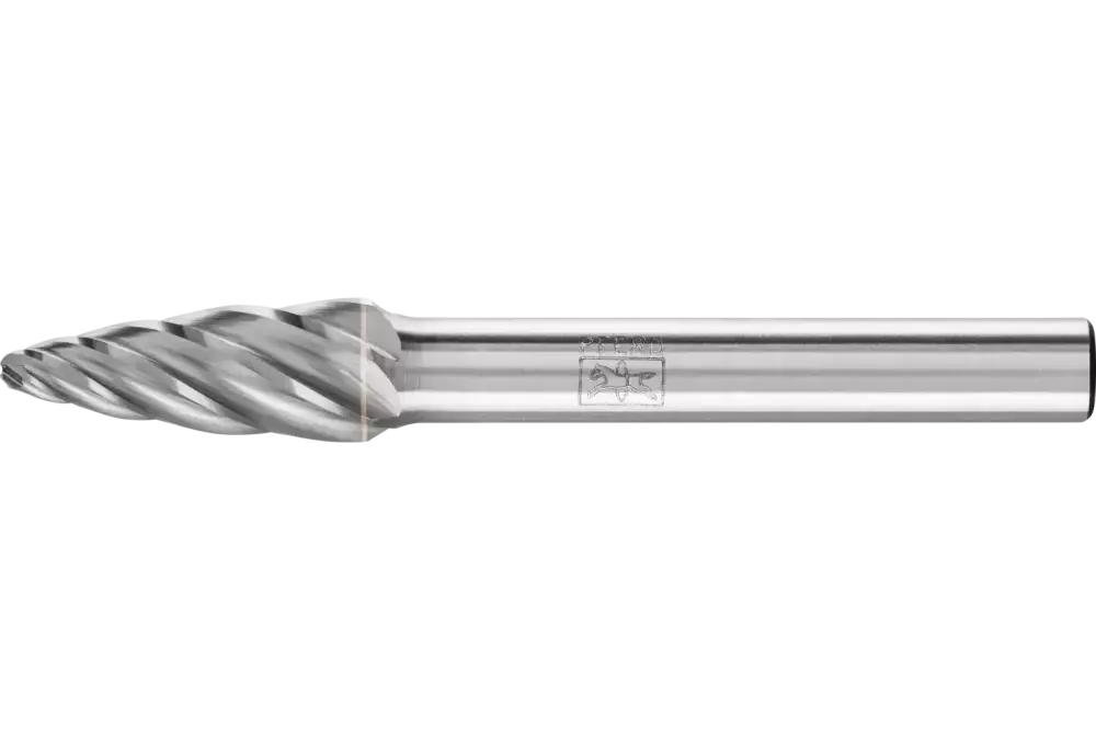 Wysokowydajny trzpień frezarski ze stopów twardych ALU, kształt stożkowy RBF Ø 12 x 25 mm, trzonek Ø 6 mm do aluminium / metalu 1