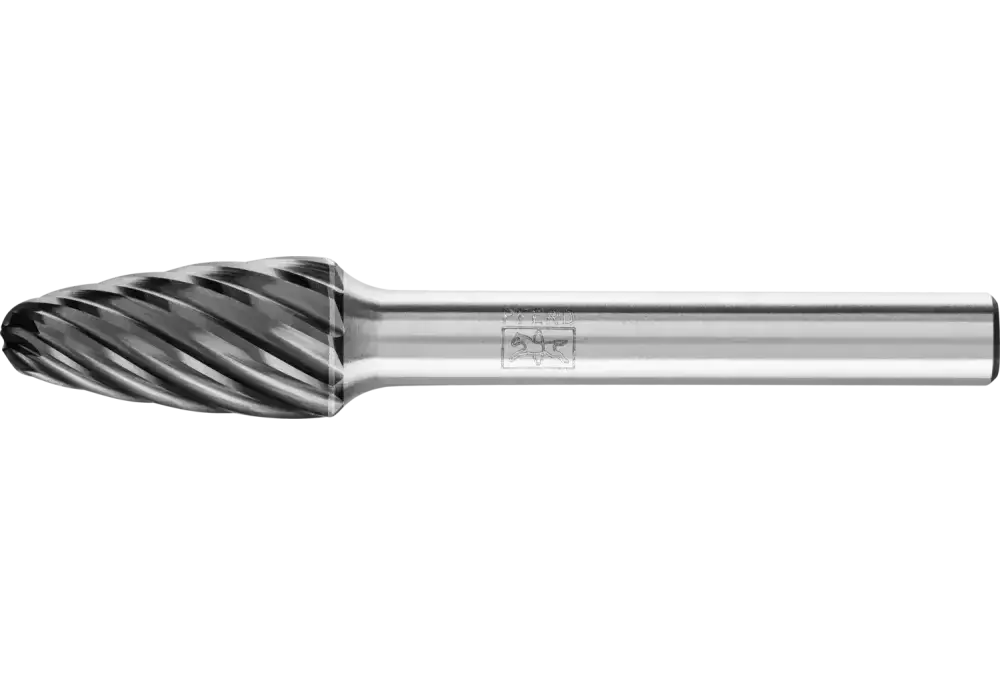 Wysokowydajny trzpień frezarski ze stopów twardych INOX kształt drzewa RBF Ø 10 × 20 mm trzpień Ø 6 mm HICOAT 1