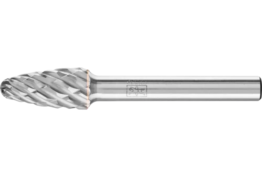 Wysokowydajny trzpień frezarski ze stopów twardych STEEL kształt drzewa RBF Ø 10 × 20 mm trzpień Ø 6 mm do stali 1