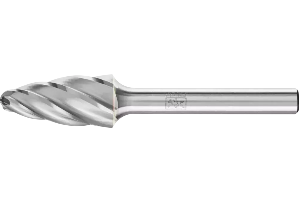 Wysokowydajny trzpień frezarski ze stopów twardych ALU kształt drzewa RBF Ø 12 × 25 mm trzpień Ø 6 mm do aluminium/metalu 1