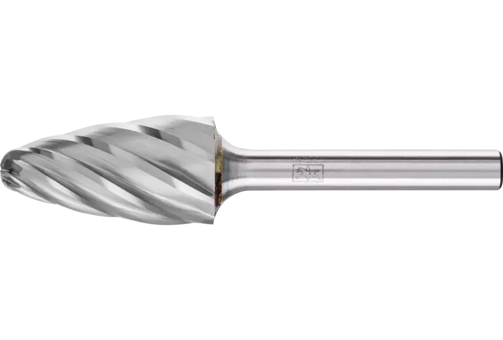 Wysokowydajny trzpień frezarski ze stopów twardych ALU, kształt stożkowy RBF Ø 16 x 30 mm trzonek Ø 6 mm do aluminium / metalu 1