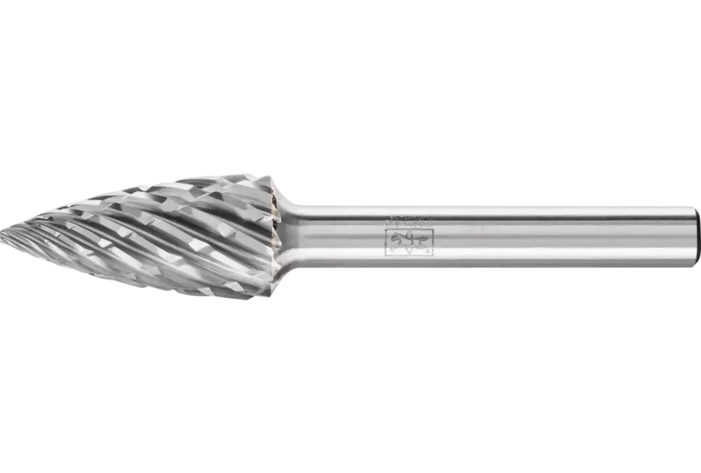 Wysokowydajny trzpień frezarski ze stopów twardych STEEL kształt pocisku SPG Ø 12 × 25 mm trzpień Ø 6 mm do stali 1