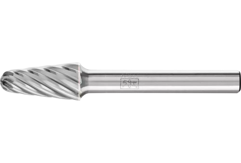 Wysokowydajny trzpień frezarski ze stopów twardych INOX kształt stożkowy KEL Ø 10 × 20 mm trzpień Ø 6 mm do stali nierdzewnej 1