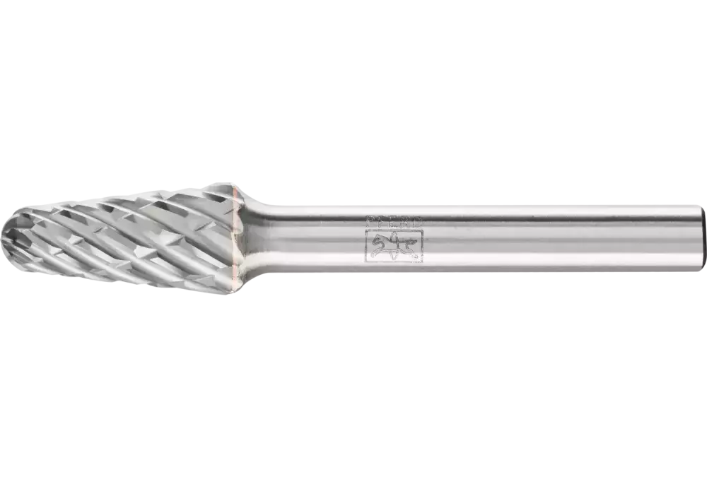Wysokowydajny trzpień frezarski ze stopów twardych STEEL kształt stożkowy KEL Ø 10 × 20 mm trzpień Ø 6 mm do stali 1