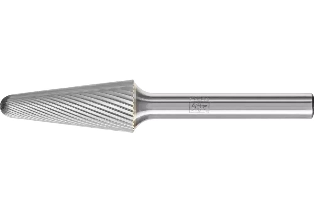 Trzpień frezarski ze stopów twardych kształt stożkowy KEL Ø 12 × 30 mm trzpień Ø 6 mm Z5 uniwersalne drobne 1