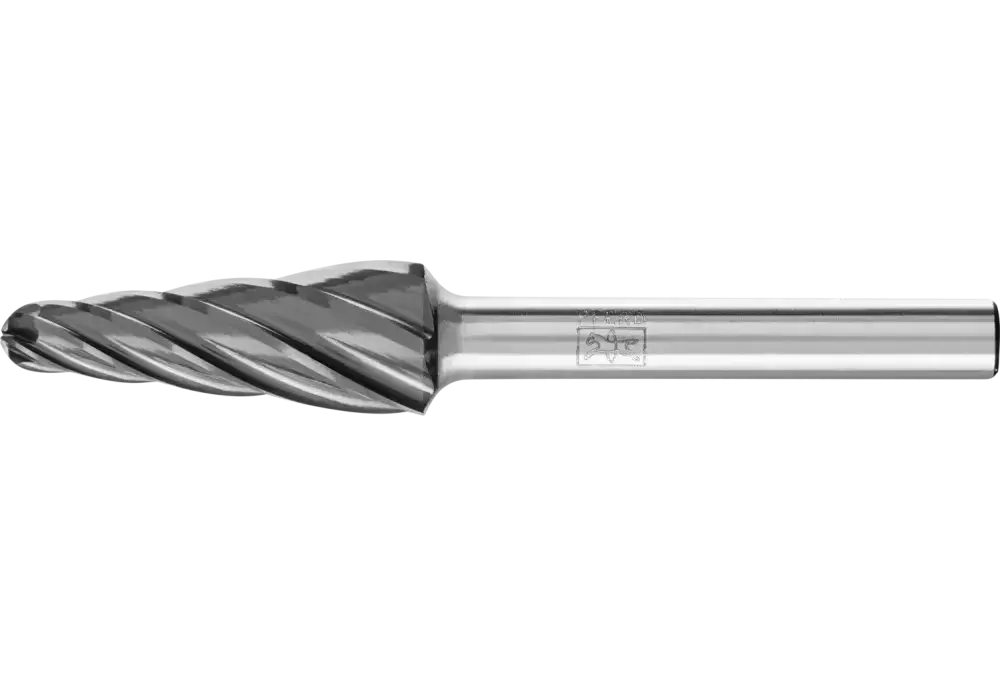 Wysokowydajny trzpień frezarski ze stopów twardych ALU kształt stożkowy KEL Ø 12x30mm, trzonek Ø 6 mm do aluminium / metalu 1