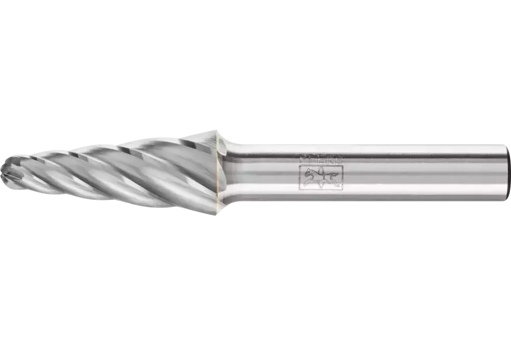 Wysokowydajny trzpień frezarski ze stopów twardych ALU, kształt stożkowy KEL Ø 12 x 30 mm, trzonek Ø 8 mm do aluminium / metalu 1