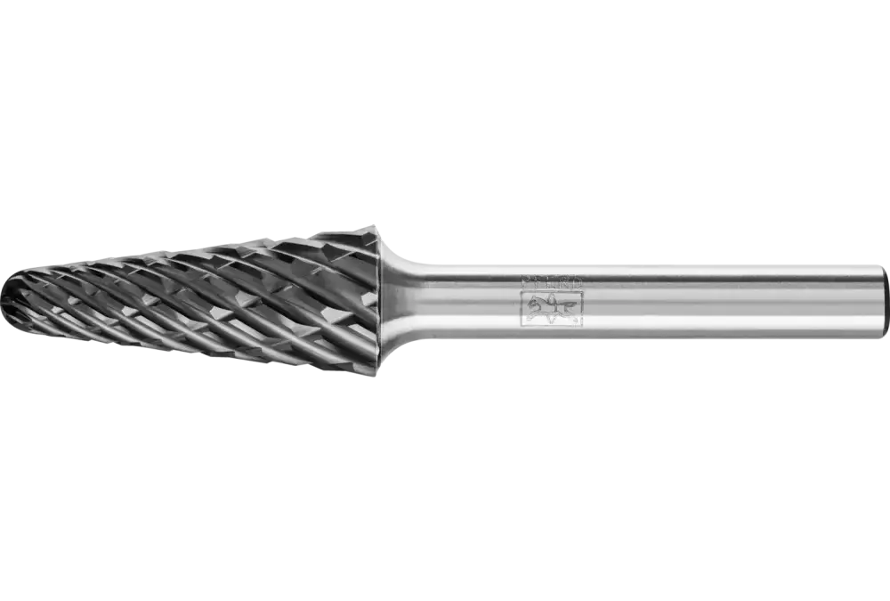 Wysokowydajny trzpień frezarski ze stopów twardych STEEL kształt stożkowy KEL Ø 12 × 30 mm trzpień Ø 6 mm HICOAT do stali 1