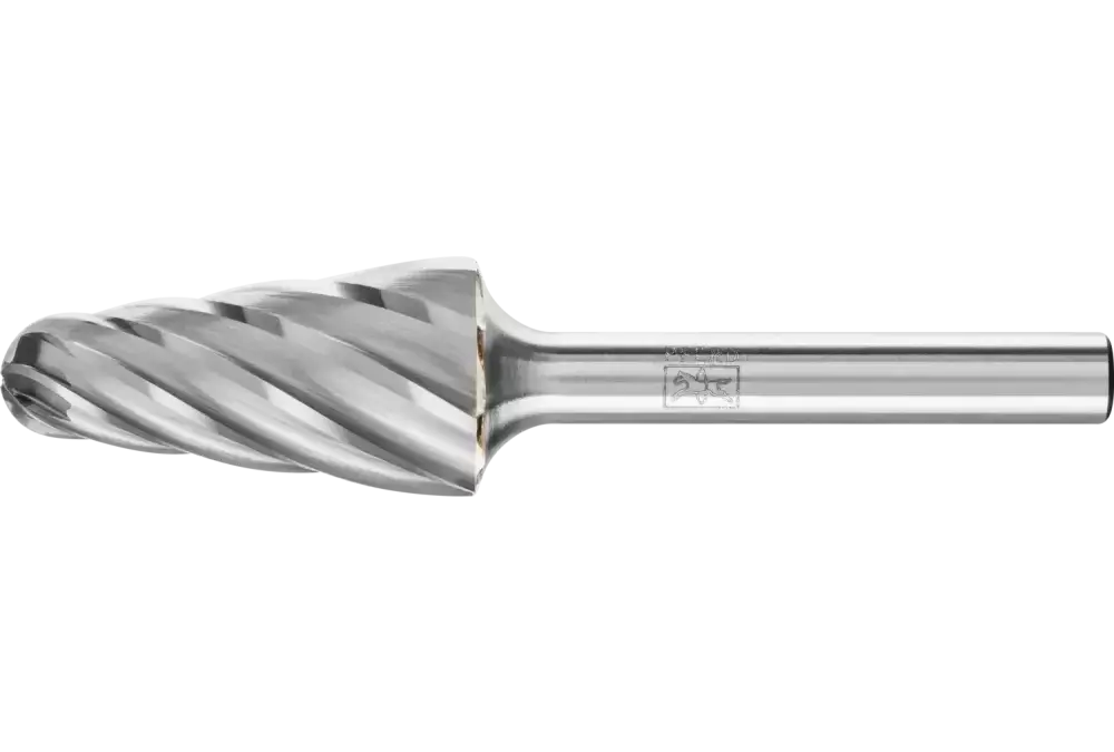 Wysokowydajny trzpień frezarski ze stopów twardych ALU, kształt stożkowy KEL Ø 16 x 30 mm trzonek Ø 6 mm do aluminium / metalu 1