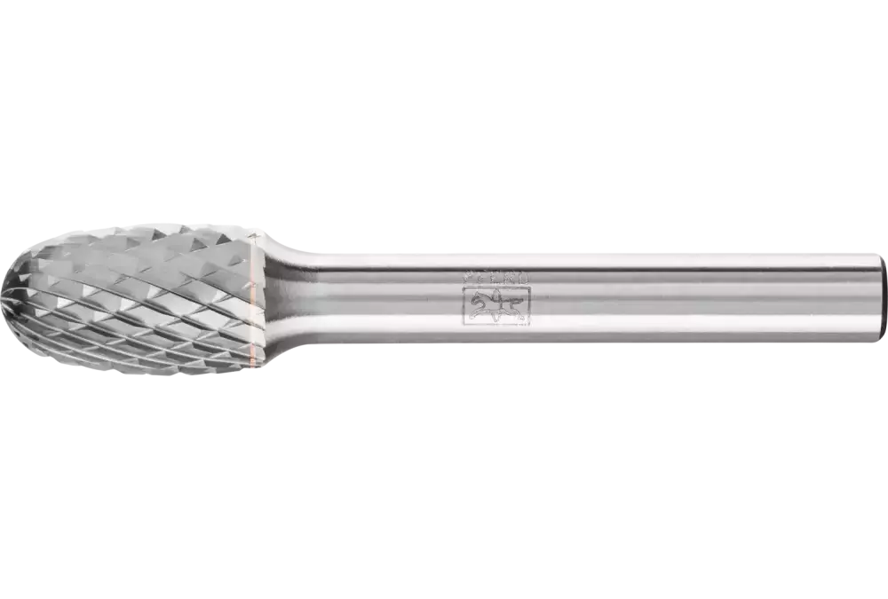 Trzpień frezarski ze stopów twardych kształt kropli TRE Ø 10 × 16 mm trzpień Ø 6 mm Z4 uniwersalne średnio drobne 1