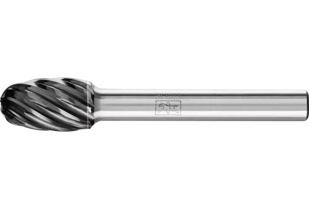 Wysokowydajny trzpień frezarski ze stopów twardych INOX kształt kropli TRE Ø 10 × 16 mm trzpień Ø 6 mm HICOAT 1