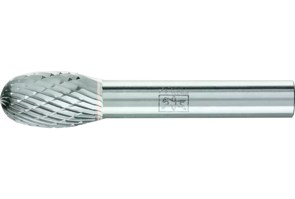 Trzpień frezarski ze stopów twardych kształt kropli TRE Ø 12 × 20 mm trzpień Ø 8 mm Z3P uniwersalne średnie krzyżowe 1