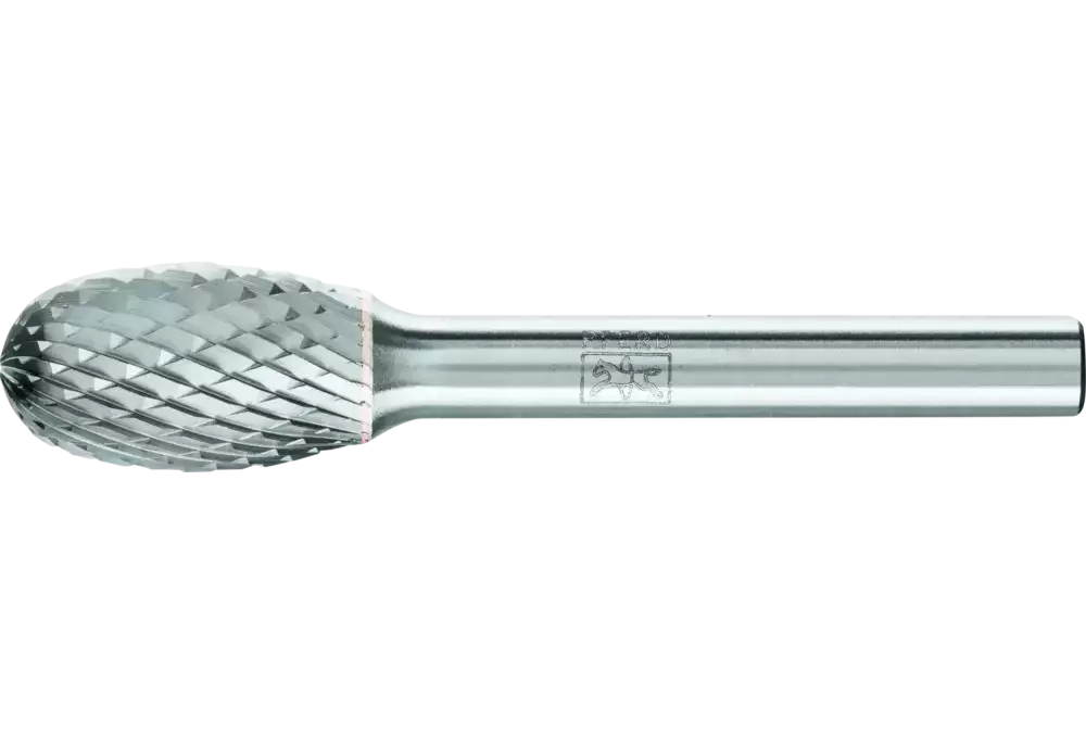 Trzpień frezarski ze stopów twardych kształt kropli TRE Ø 12 × 20 mm trzpień Ø 6 mm Z4 uniwersalne średnio drobne 1