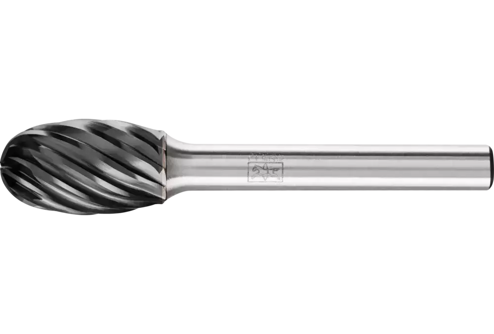 Wysokowydajny trzpień frezarski ze stopów twardych INOX kształt kropli TRE Ø 12 × 20 mm trzpień Ø 6 mm HICOAT 1