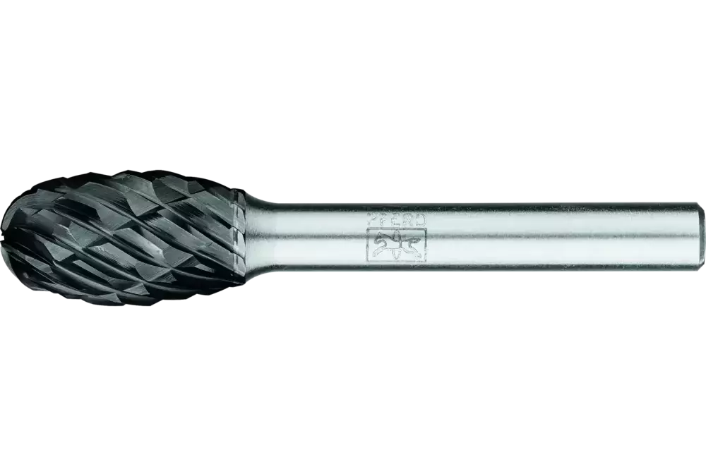 Wysokowydajny trzpień frezarski ze stopów twardych STEEL kształt kropli TRE Ø 12 × 20 mm trzpień Ø 6 mm HICOAT do stali 1