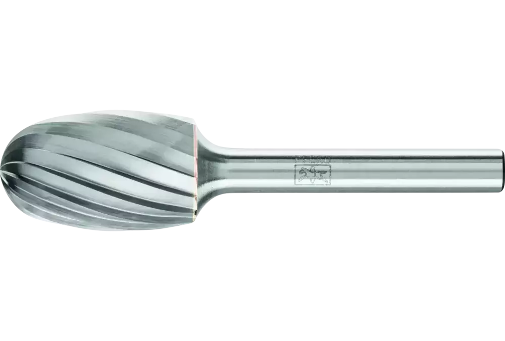 Trzpień frezarski ze stopów twardych kształt kropli TRE Ø 16 × 25 mm trzpień Ø 6 mm Z1 uniwersalne grube 1