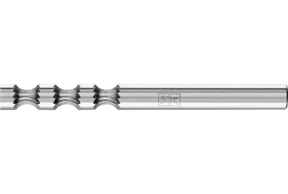 Trzpień frezarski promienisty ze stopów twardych R Ø 06 × 25 mm trzpień Ø 6 mm SP do obróbki krawędzi 1