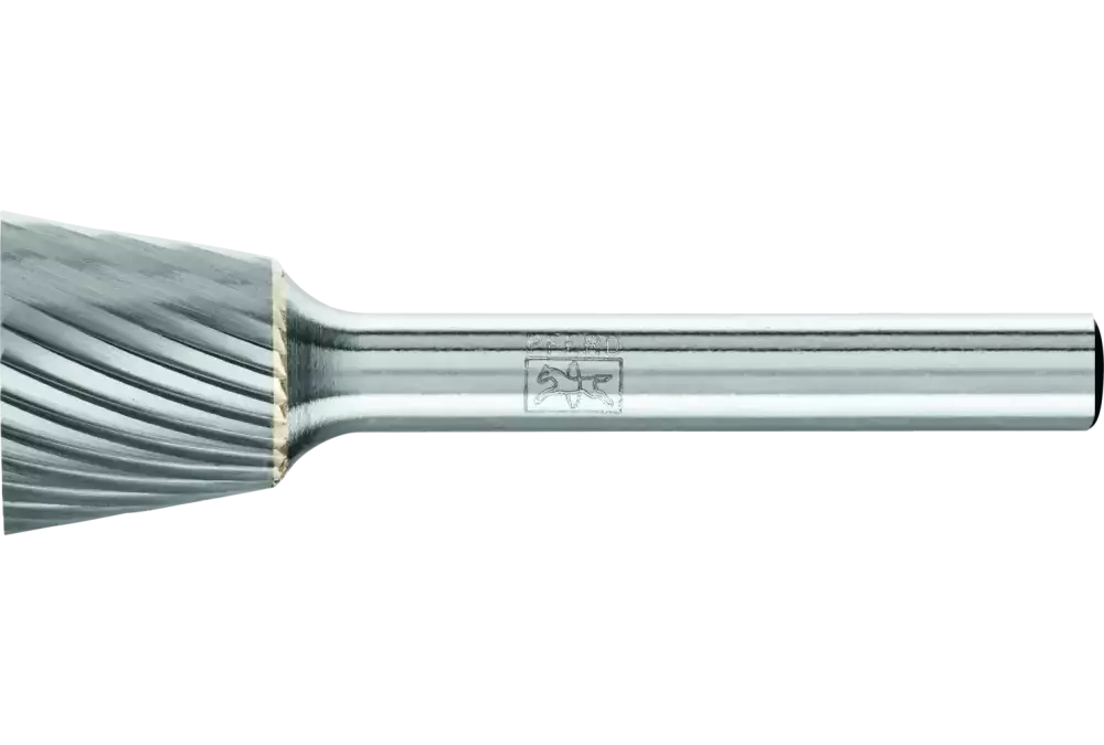 Trzpień frezarski ze stopów twardych kształt ostrosłupa ściętego WKN Ø 16 × 13 mm trzpień Ø 6 mm Z3 uniwersalne średnie 1